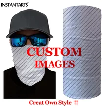 INSTANTARTS пользовательские повязка на голову спортивная шарф-маска для велосипедиста мульти уличный для прогулок и рыбалки Волшебные шарфы непромокаемая лицевая маска повязка бандана