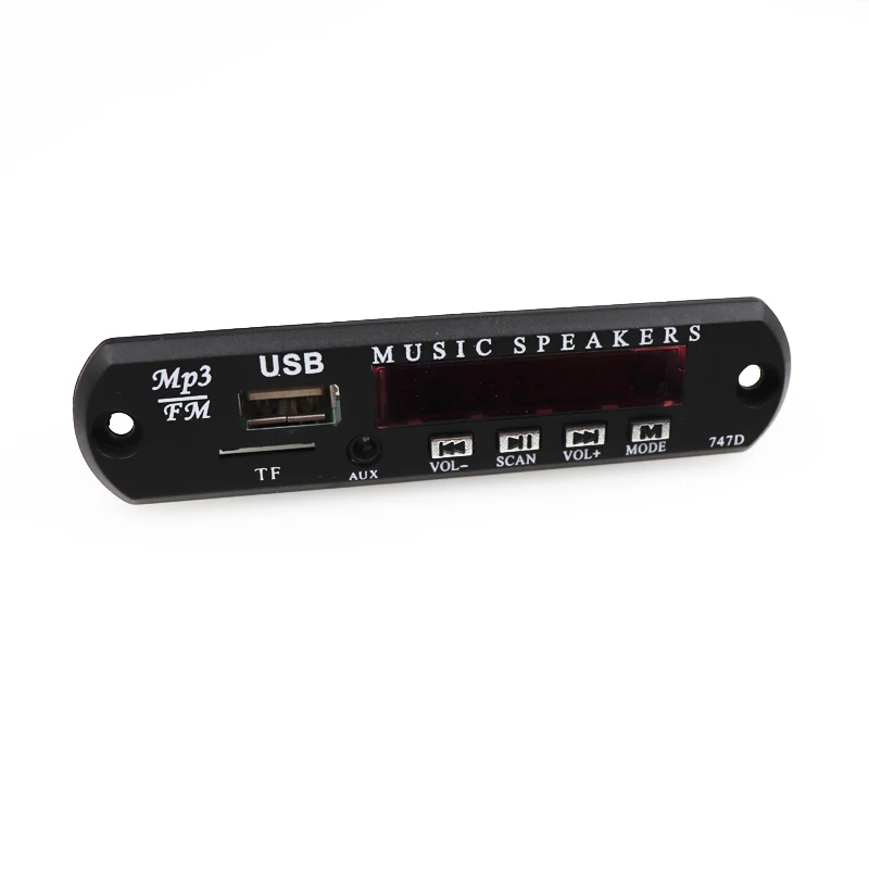 Автомобильный USB MP3 плеер MP3 декодер плата модуль DC 5 в 12 В блок питания с дистанционным управлением USB FM радио Aux радио для музыкального динамика