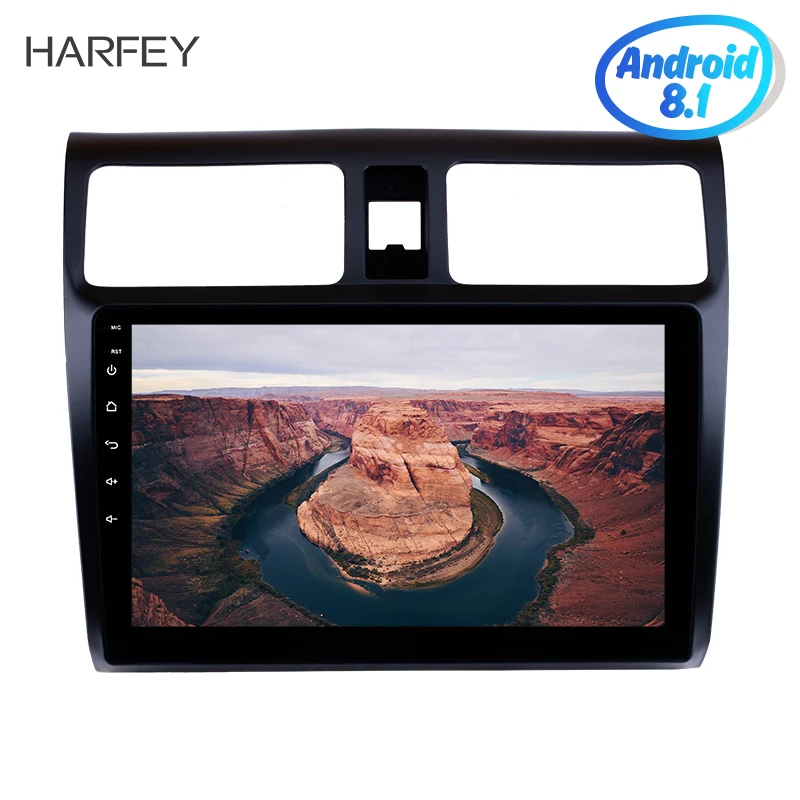 Perfect Harfey 10.1" Android 8.1 Car GPS Navigation Radio For Suzuki 2005 2006 2007 2008 2009 2010 Swift Head Unit support DVR 1080P 0