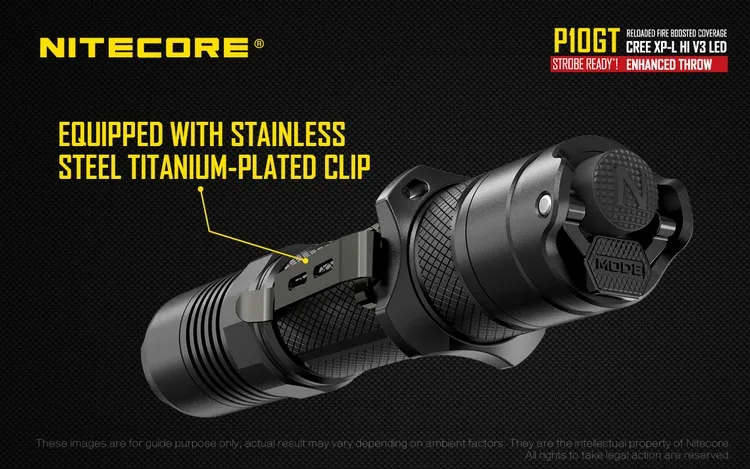 Скидка 20% Nitecore P10GT CREE XPL Привет V3 светодиодный тактический фонарь точный алюминий сплав Водонепроницаемый 18650 фонарь для улицы бесплатная