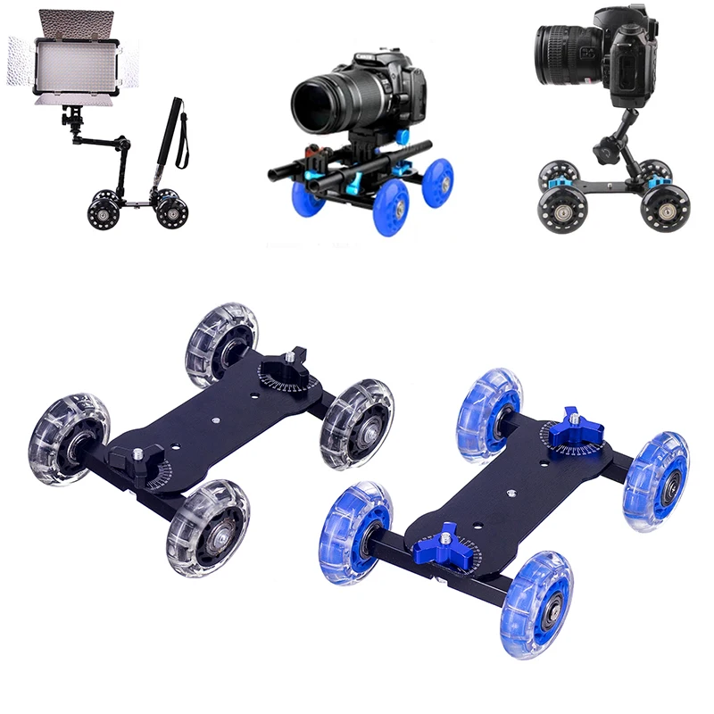 Mobile Rolling Sliding Dolly Stabilizer Skater Slider for GoPro 4 3+ 3 2 1 | Электроника