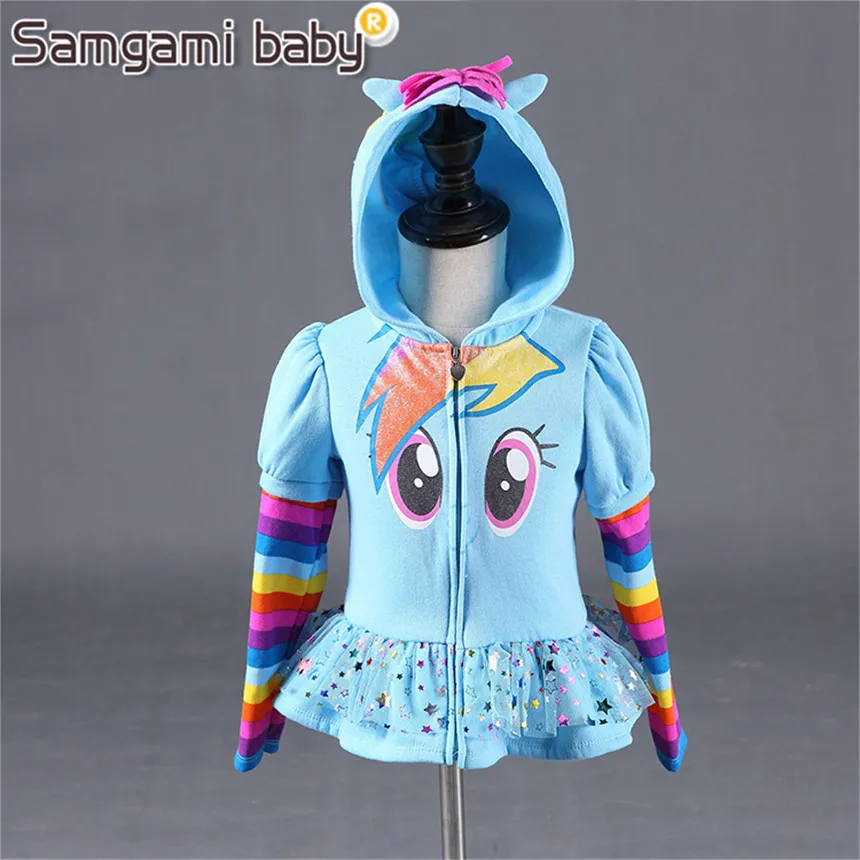 Новинка 2019 детская куртка SAMGAMI для девочек с маленьким пони Детское пальто милое
