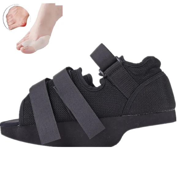 MEDICAL SURGICAL POST OPERATIVE SHOE BREATHABLE SQUARE TOE HEEL WEDGE