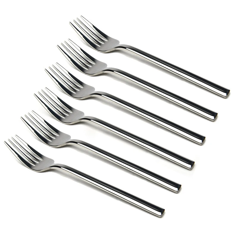 304 Stainless Steel Dinner Fork Long Handle Thickness Table Steak Forks