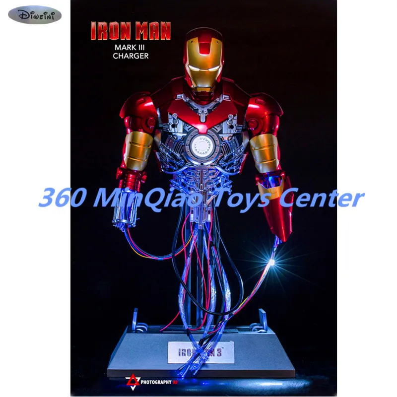 Iron Man 1:4 Charging Version Of The Statue Maintenance Version Bust MK3 Venue Version Half-Length Photo Or Portrait WU808