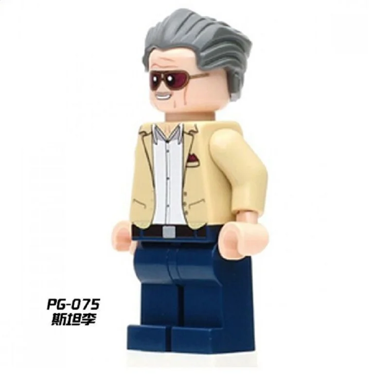 

Super Heroes Stan-Lee Hobgoblin Kraven The Hunter Captain America Batman Bricks Building Blocks Toys for children Gift PG075
