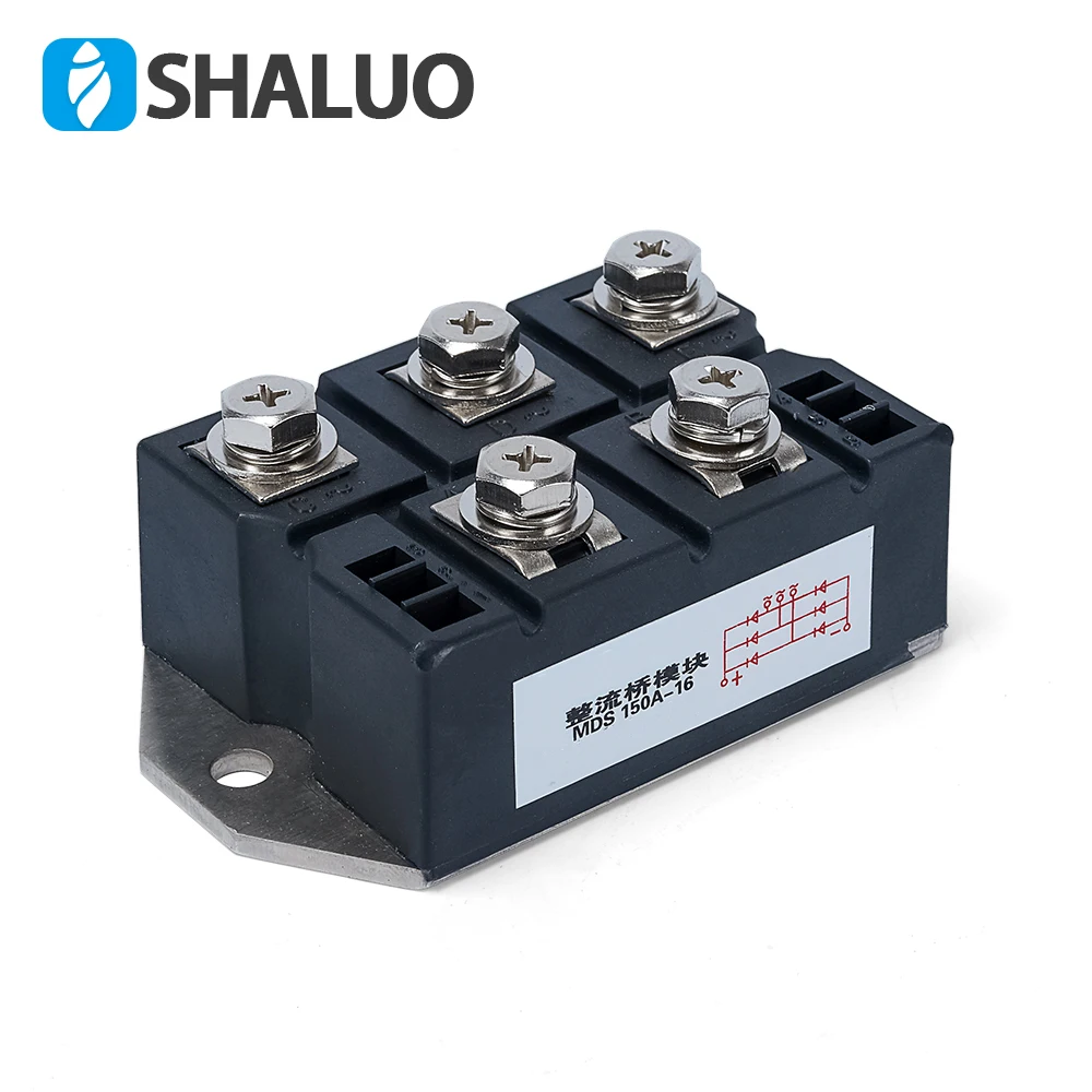 MDS150A three phase Diode Bridge Rectifier 150A Amp 1600V power Rectifier Module Metal Case Alternator Diode Bridge Control MDS150A three phase Diode Bridge Rectifier 150A Amp 1600V power Rectifier Module Metal Case Alternator Diode Bridge Control