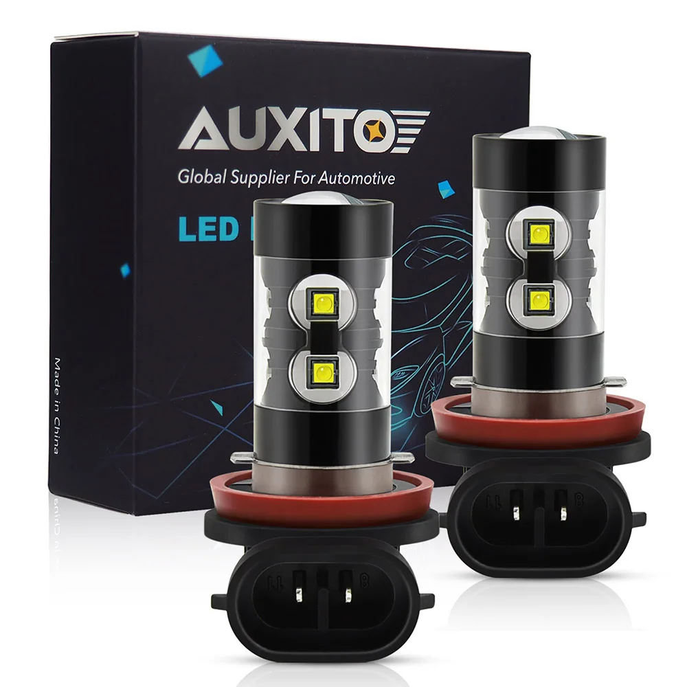 AUXITO PSX24W H16 H8 H11 Светодиодная лампа H10 9006 HB4 светодиодные противотуманные фары s 6000K 12