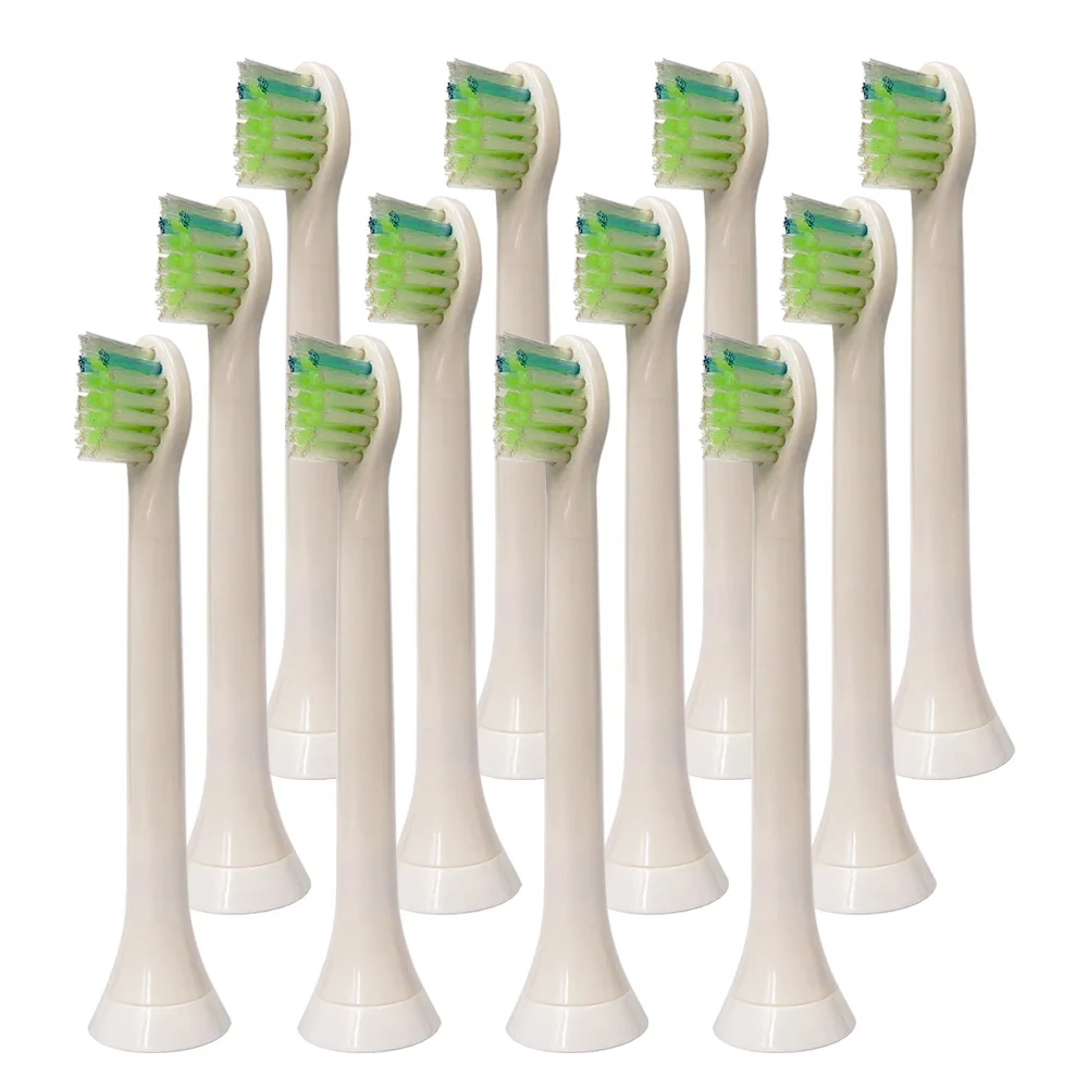 

12PCS Replacement Electric Toothbrushe Heads Soft HX6074 For Philips Sonicare Diamond Clean ProResult Healthy Clean Hydroclean