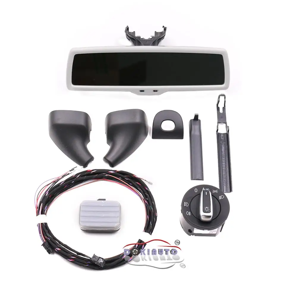 

Auto headlight switch Rain Light Wiper Sensor Antiglare Anti-glare Dimming Rear View Mirror For VW Tiguan Jetta MK5 Golf 6 MK6
