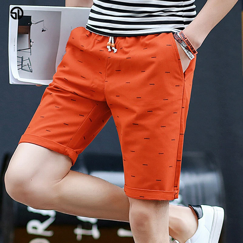 Cotton Shorts Men Summer Fashion Solid Mens Shorts Casual Slim Bermuda
