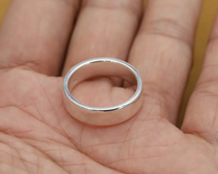 Ручной работы 999 серебряное кольцо Настоящее чистое серебряное кольцо унисекс серебряное кольцо ювелирные изделия подарок
