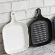 Поднос для выпечки креативная одинарная ручка блюдо для сыра западное блюдо для выпечки чаша для духовки керамическая посуда