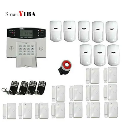 SmartYIBA Беспроводная и Проводная GSM сигнализация для домашней безопасности автоматическая запись сообщений 99 + 7 проводных/беспроводных зон
