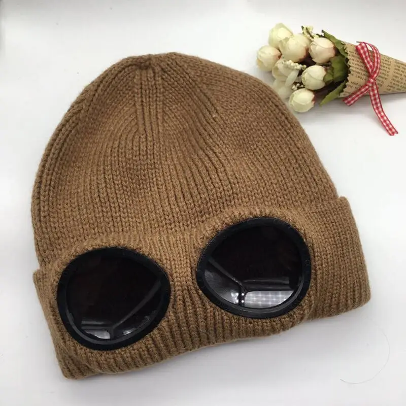 Женская шапка s ветрозащитная шерстяная зимняя модная шапка Gorros фиксирующая вязанная шапка женская индивидуальная Лыжная шапка - Цвет: coffee