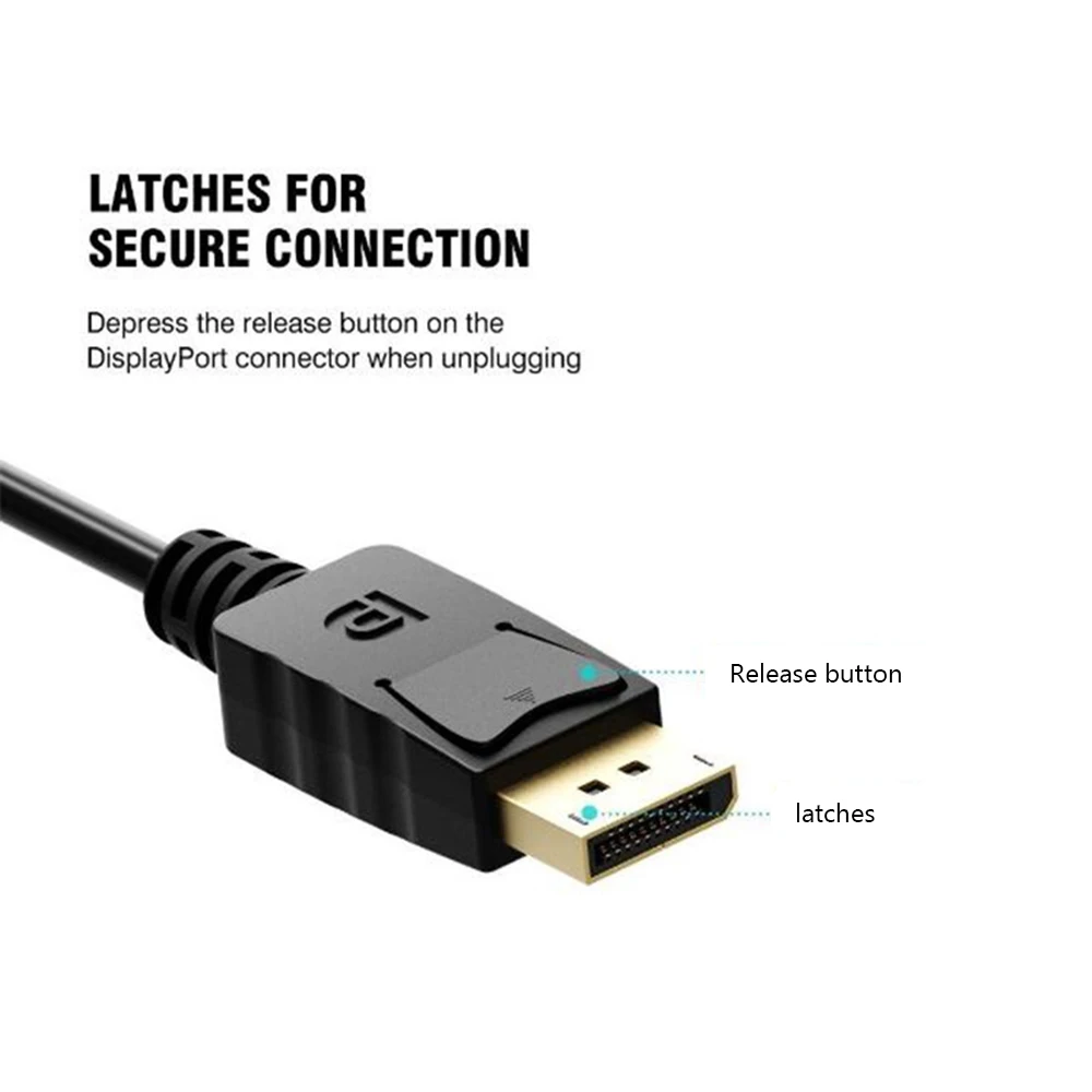 Универсальный 6 футов 1,8 м Адаптер DP к HDMI Дисплей порт мужской к HDTV Мужской кабель конвертер 4 к* 2 к 1080P для ПК ноутбук проектор