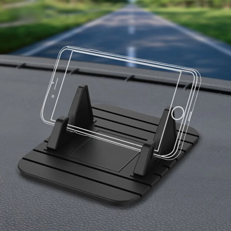 Car GPS Silicone Anti Slip Mat Desktop Bracket Mobile Phone Bracket Stand for IPhone Samsung Holder Auto Interior Accessories