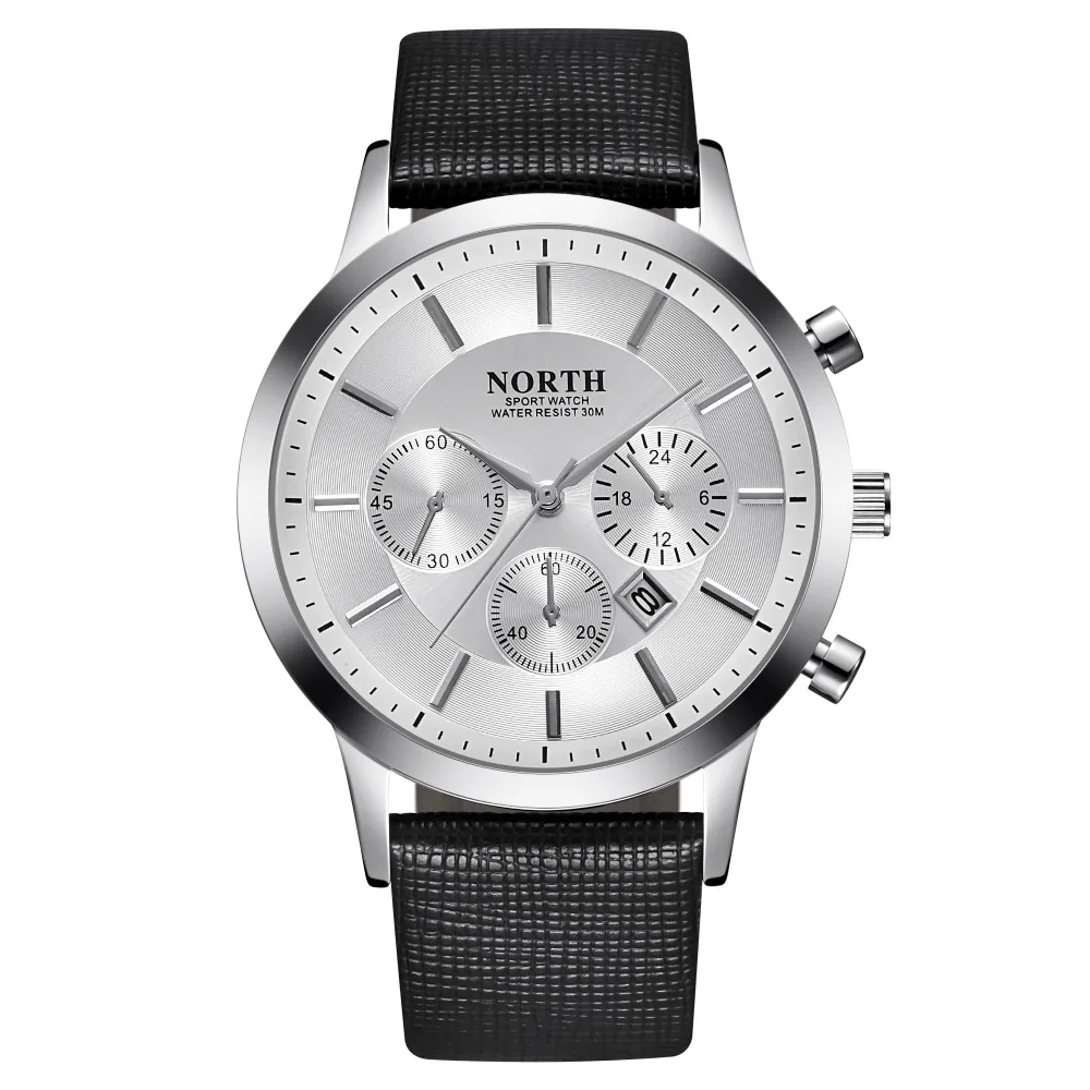 

NORTH Men's Watches Luxury Brand Quartz Watches reloj hombre mujer Waterproof Casual Wrist watches for Man Sport relogio masculi