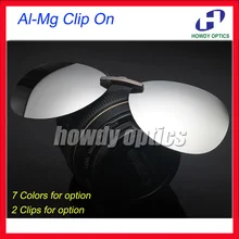 10 шт. CO15 лягушка мужские и женские солнечные очки Al-Mg поляризованные прикрепляемые солнцезащитные очки-7 дополнительных цветов