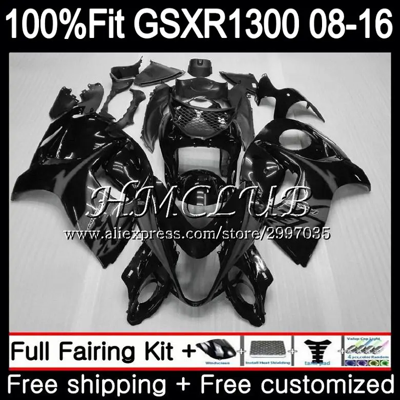 Черный серый новые инъекции для SUZUKI Hayabusa GSXR1300 2008 2009 2010 2011 2012 40HC. 4 GSX-R1300 GSXR 1300 08 09 10 11 12 обтекателя - Цвет: No. 1