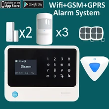 Русский язык домашняя беспроводная GSMS Wifi GPRS система охранной сигнализации для рынок России