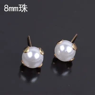 Новые модные серьги с искусственным жемчугом 6 мм 8 для женщин высококачественные