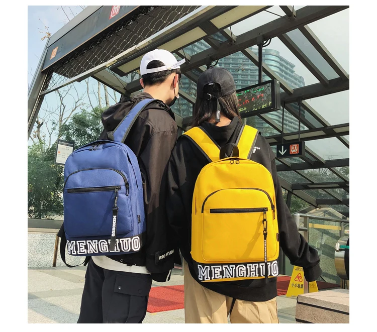 Menghuo Women Backpack Student College Waterproof Nylon Backpack Women Escolar Mochila Quality Brand Men Laptop School Bag Girl _31