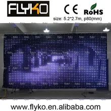 P8 клуб светодиодный экран Свадебные занавес Крытый