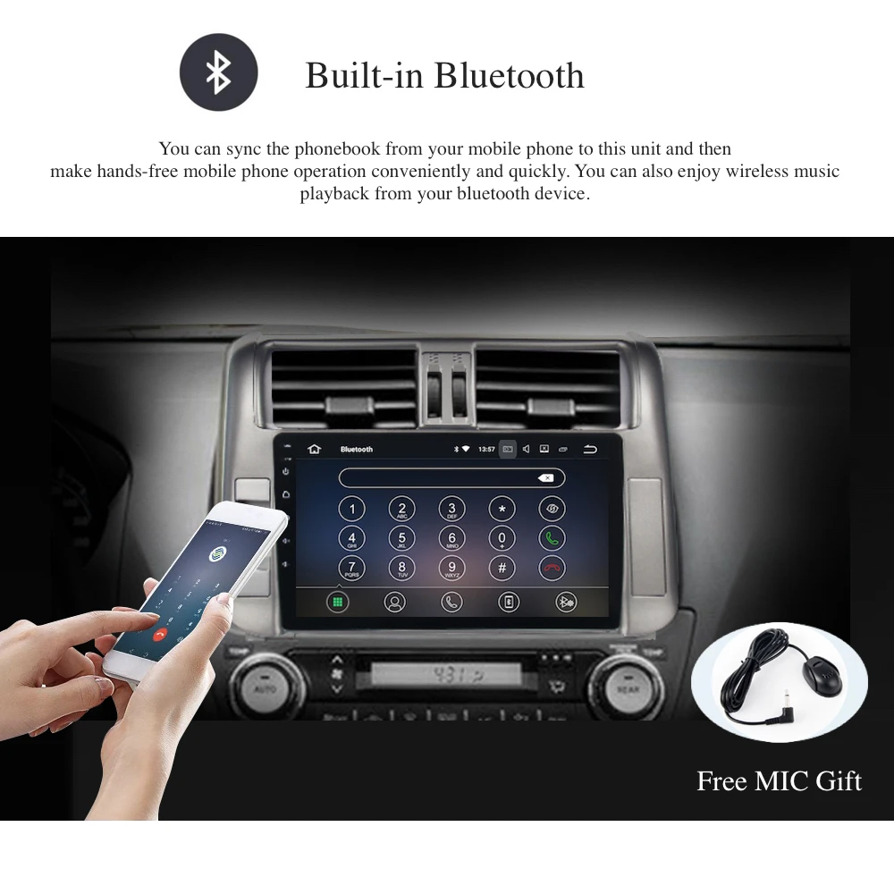 Автомобильный Android 8 1 gps Navi для Toyota Prado 150 2010 2013 Авторадио навигационное головное