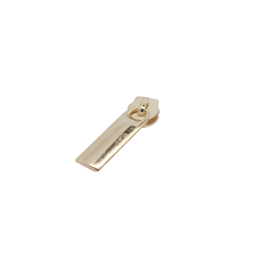 10Pcs Gold Plated #3 Fix Zip Puller/Zipper Pull Sliders Zip Head Zipper Repair Instant Kit Removable Rescue Replacement 7x25mm 