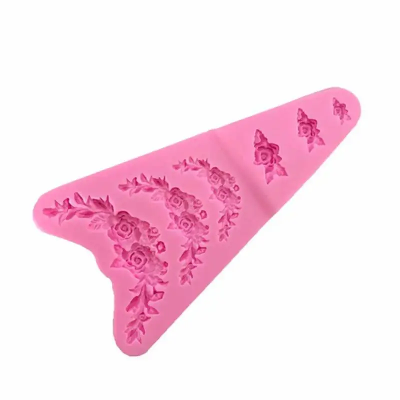 

3D Silicone mould Lace Mat Cake Decoration Sugar Craft Bakeware tool Flower Pattern Silicone Mat Fondant Cake Lace Embossed A20