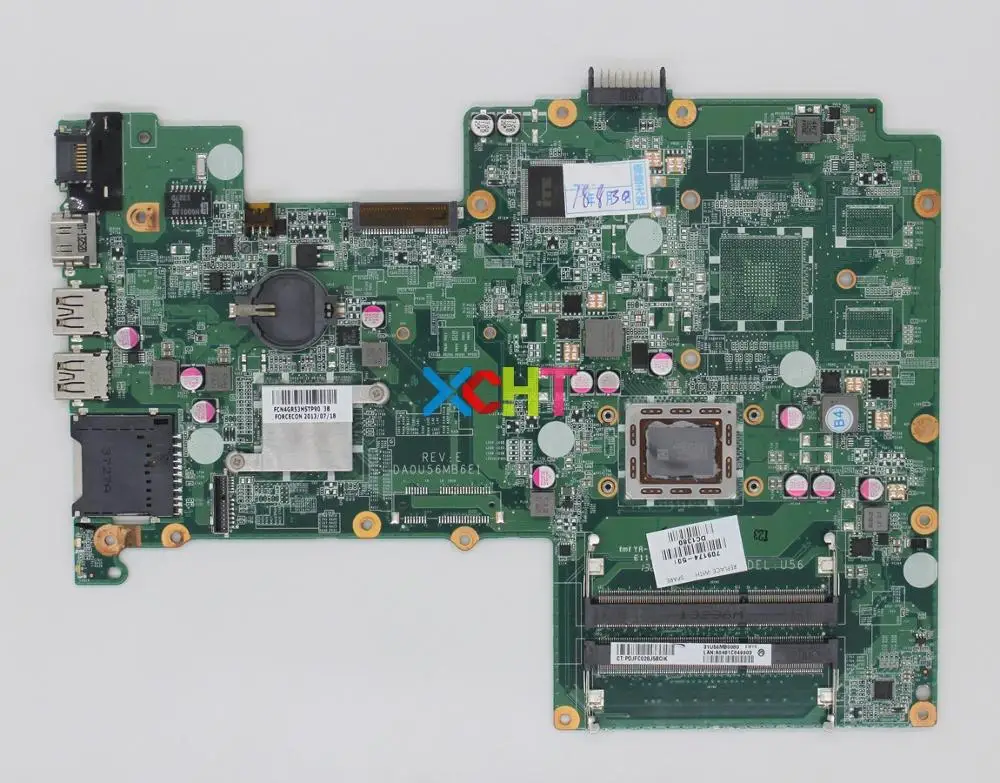 

for HP Pavilion 15 15-B Series DA0U56MB6E0 709174-501 709174-001 709174-601 UMA A70M w A6-4455M CPU Motherboard Mainboard Tested