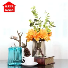 Современная красочная прозрачная гидропонная Цветочная ваза стеклянная ваза ручной работы ваза для хранения бутылки домашний живой Декор Аксессуары