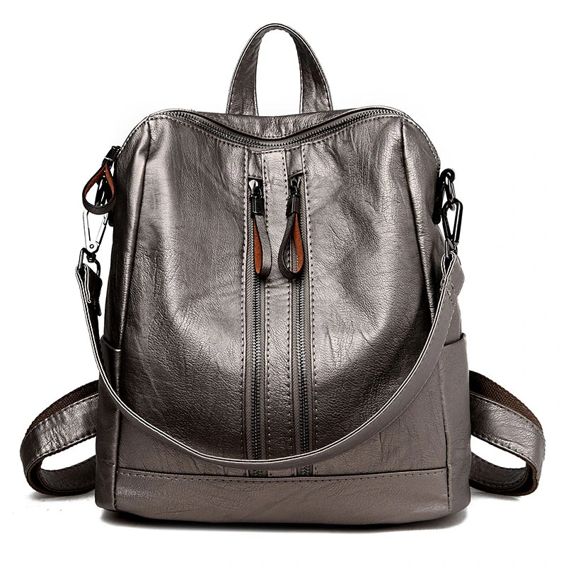 2017 Vintage PU Women Leather Backpacks School Bag Student Backpack Ladies Women Bags Leather Package Female
