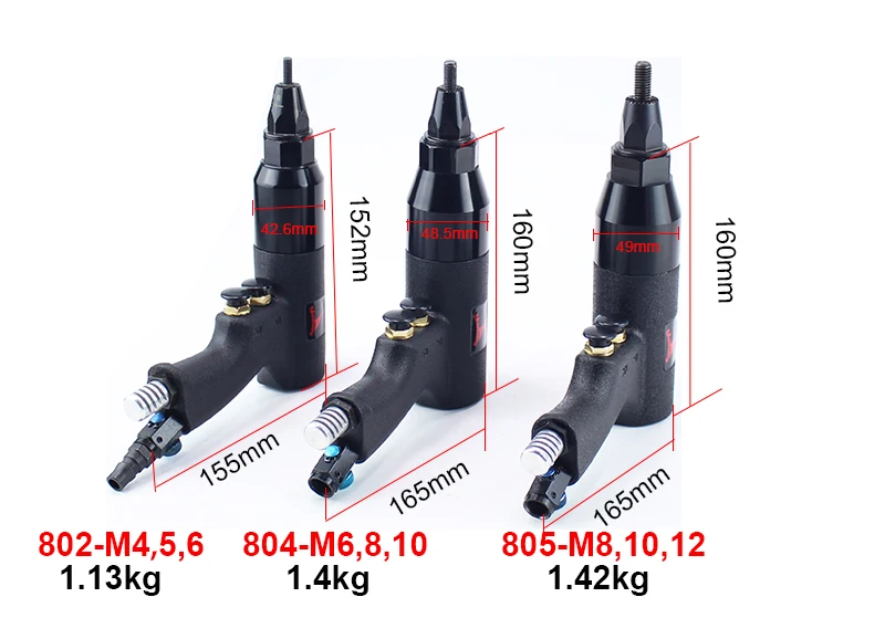 Пневматические клепальщики M4/M5/M6M8/M10/M12 пневматические тяговые сеттеры пневматические заклепки гайка пистолет инструмент только для алюминиевых и железных заклепок гайки
