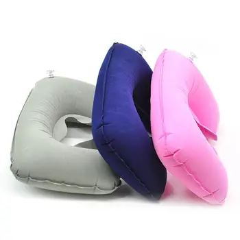 

U Shaped Travel Pillow Neck Pillow Inflatable Portable Car Headrest Soft Air Cushion for Home Office Travel Airplane 19