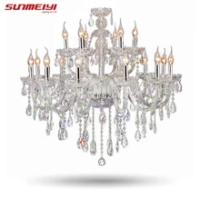 Большая роскошная хрустальная люстра для гостиной, люстра, современный 18 см, люстра, светильник, свадебное украшение
