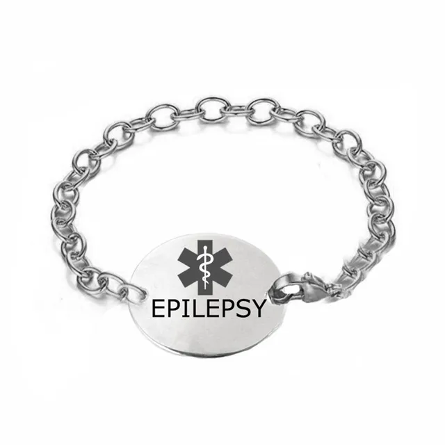 Customized Medical Alert Identification Bracelets For Men Women Customized Medical Alert Identification Bracelets For Men Women Stainless Steel Engrave Bracelet Dropshipping