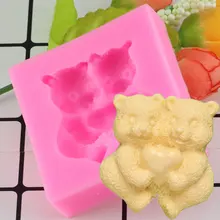 Mujiang Bear Силиконовые формы для пирога формы для выпечки 3D формы для шоколада DIY желе конфеты печенье формы мыло ручной работы Свеча инструмент