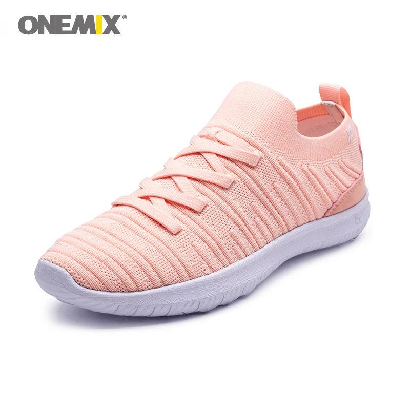 

ONEMIX Women Walking Shoes Outdoor Men Running Shoes Unisex Athletic Shoes Breathable Sport Shoes for Women Lazy Sock Sneakers