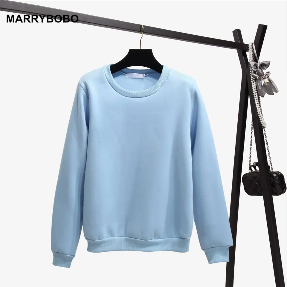 

New Autumn Winter 2018 Women Casual Office Long Sleeve Solid Harajuku Pullover Hoodies Korean Female Kawaii Fleece Sweatshirts