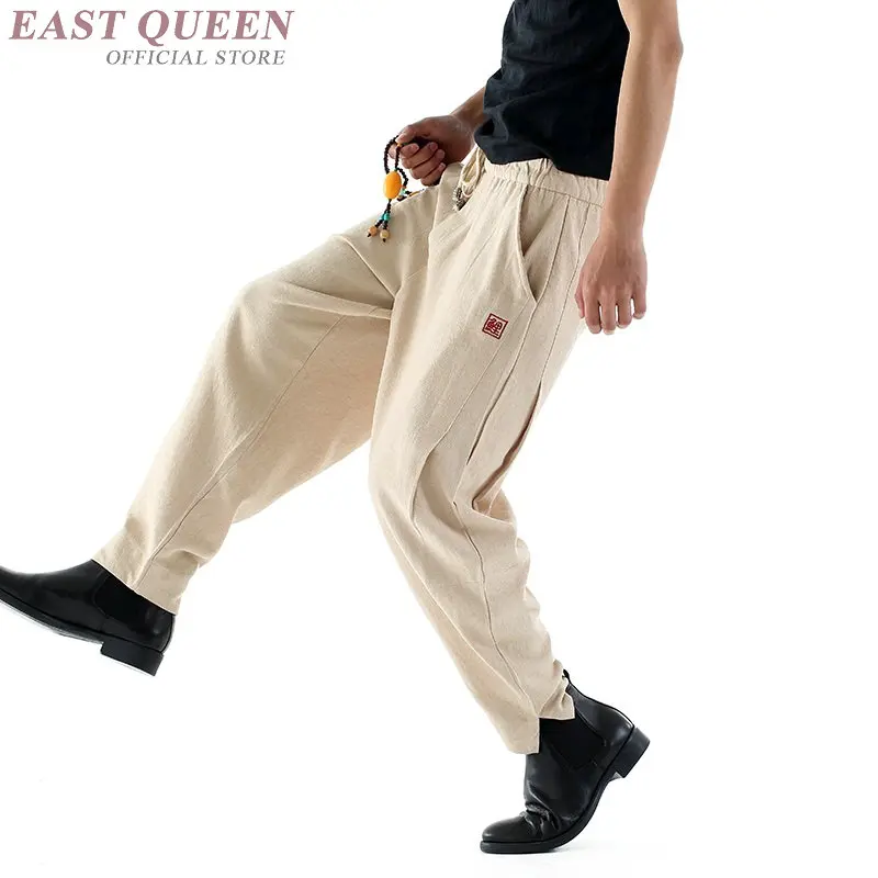 Men pants linen bruce uniform kungfu pants FF816