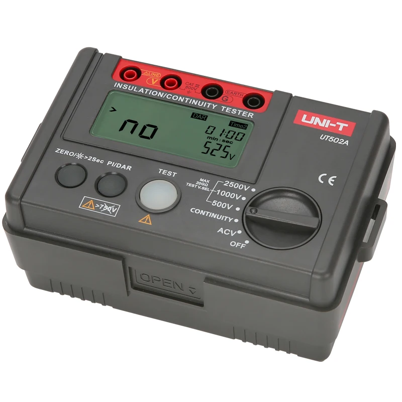 Verificador da isolação de UNI-T ut502a; megohmmeter