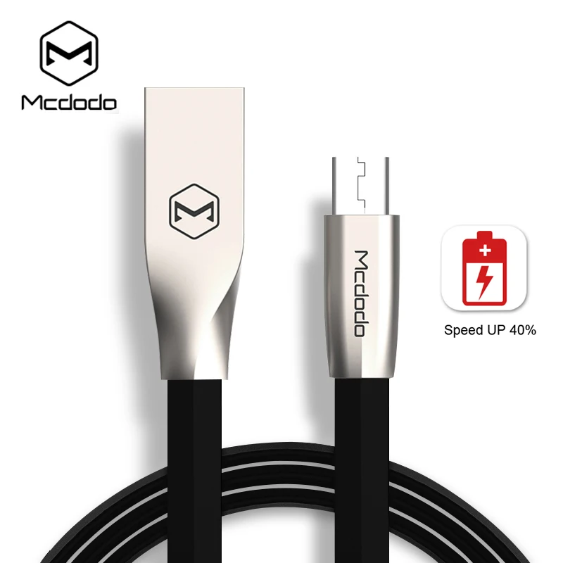 Mcdodo مايكرو كابل usb 2.1a شحن سريع كابل 2 متر 1.5 متر 1 متر كابل بيانات سلك microusb لسامسونج xiaomi هواوي lg الهاتف المحمول كابل
