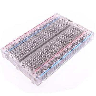 

Mini Prototype Breadboard Clear Crystal 400 Tie Point Solderless Modular Board