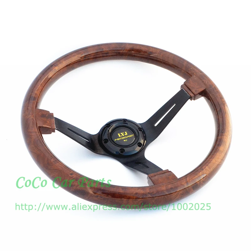LYJ wood look steering wheel2