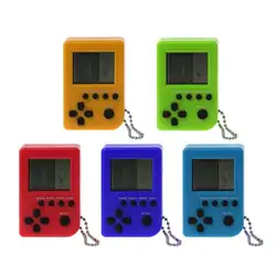 Мини-портативная тетрис детская игровая консоль игрушка-вкладыш встроенный 26 игр использование для брелока кольцо подарок случайный цвет