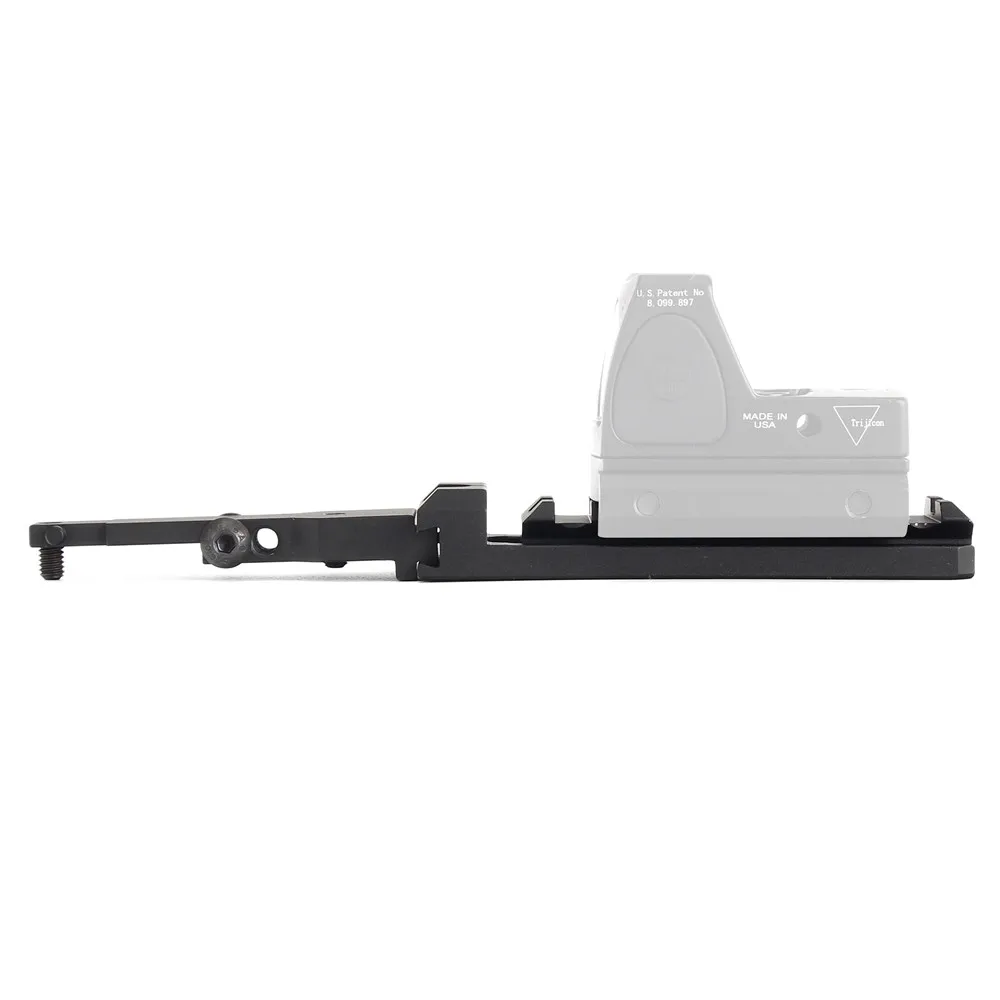 ohhunt Mini Red Dot Sight Mount with Integral Rear Iron Sight AK-47 AK-74 for Aimpoint T1 Micro Primary Arms MD06 and Vortex Sparc (3)
