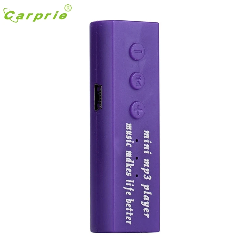 CARPRIE Mp3 плеер мини USB клип цифровой музыкальный Поддержка 16 Гб SD TF карта Apr21