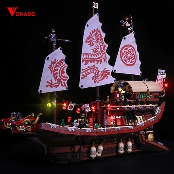 

Led light for Stzhou 06057 Legoing Ninjago 70618 Destiny's Bounty Ship Movie Boat Model Building Blocks Toys Children(only light